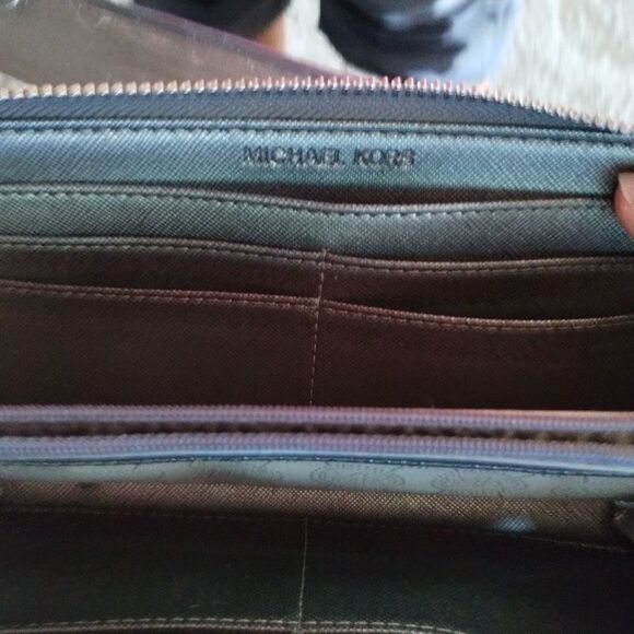 Michael Kors Metallic Wallet with Zip Around Closure - Picture 5 of 8